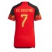 Cheap Belgium Kevin De Bruyne #7 Home Football Shirt Women World Cup 2022 Short Sleeve